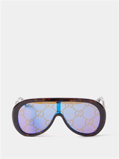 gucci aviator sunglasses mens sale|Gucci oversized acetate aviator sunglasses.